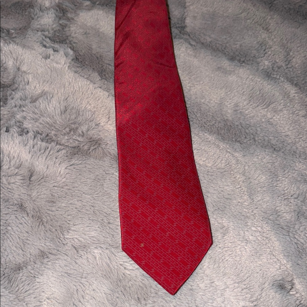 CHANEL Classic Red Tie